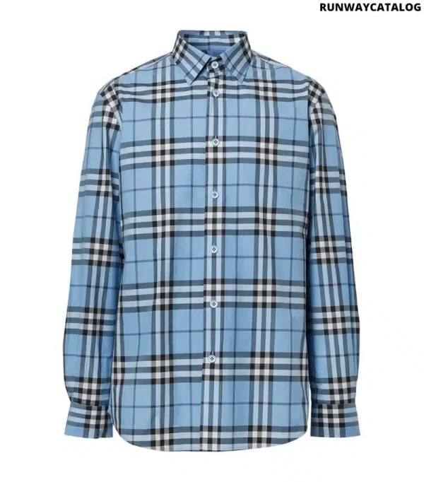 CHECKERED BURBE.RRY SHIRT - BLUE