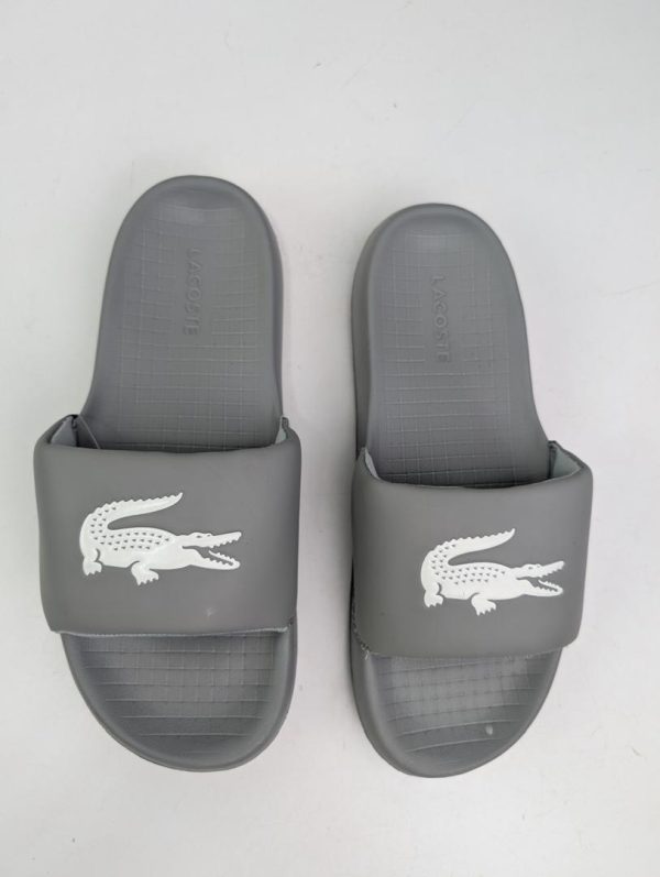 Gray Lacoste Slippers KA 06